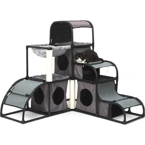 High Quality Climbing Rack with Hammock Ball Multifunctional Pet Platform Detachable Combination Cat Play Tree Pet Supplies