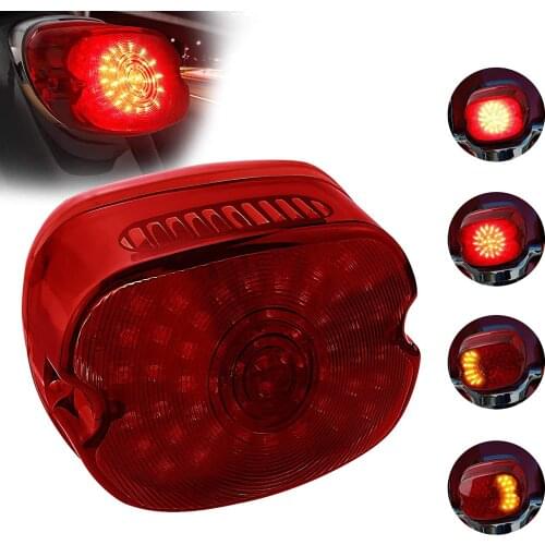 Motorcycle Led Tail Light Harley Brake Turn Signal Rear Light Smoked Tail Lights for Harley Davidson Dyna Sportster 883 1200 Roa