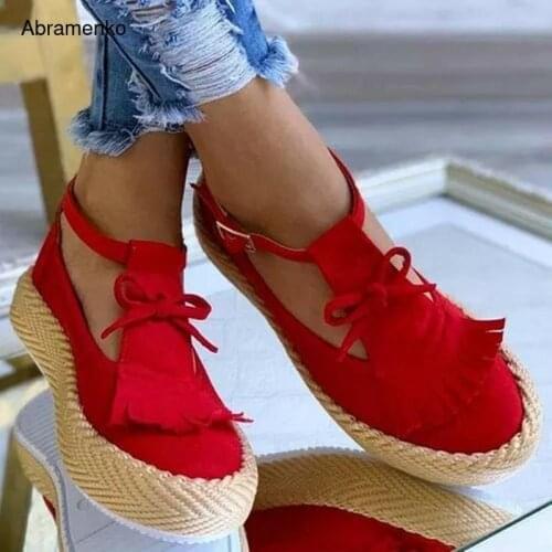 Gladiator Sandals Platform Women Wedges Shoes Female Summer Trifle hemp rope Open Peep Toe High Flip Flops Slipper Size 35-43