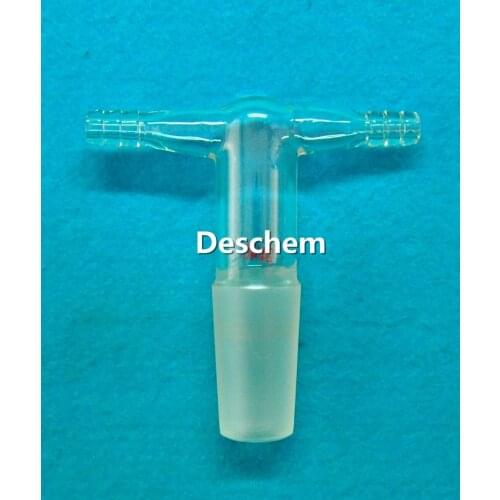 24/40,Glass Adapter,Dual Connecting Tee,Double Hose Inlet,Lab Glassware