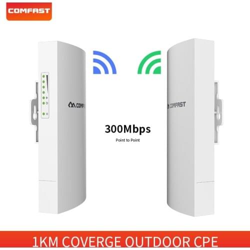 300Mbps WIFI Outdoor Bridge CPE 2.4G 15V POE supply power 1KM Stable Transmission WiFi Repeater For Long Range IP Camera Project