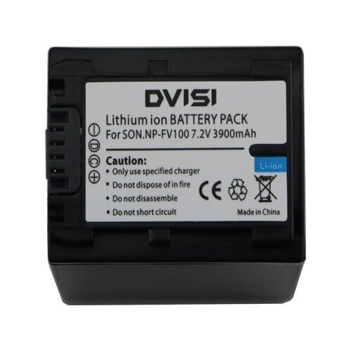 7.2V 3900mAh NP-FV100 NP FV100 NPFV100 Camera Battery for Sony DCR-SR15 SX15 FDR-AX100 HDR-CX105 HC9 PJ10 TD20V HXR-NX3D1U