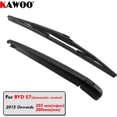 KAWOO Car Rear Wiper Blades Back Window Wipers Arm For BYD S7 Hatchback (2015 Onwards) 355mm Auto Windscreen Blade Accessories