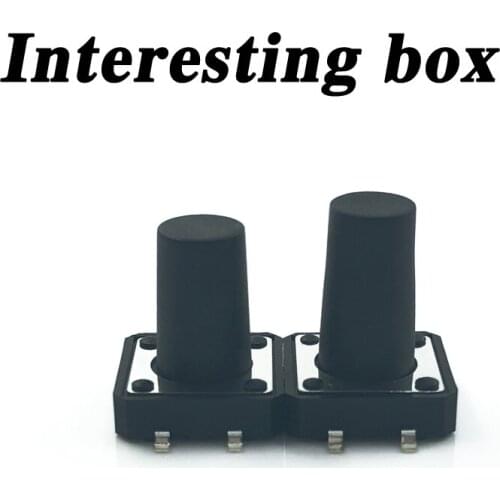 Free shipping TS-F002 Tact switch 12*12*11.0 SMD Elevator button touch electronics Auto accessories DIY handmade accessories