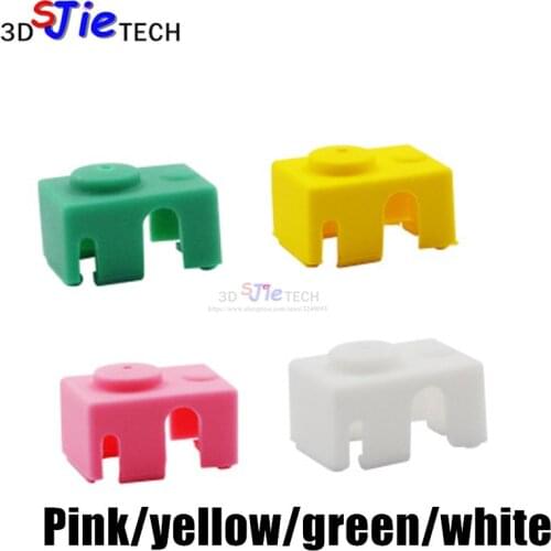 Colorfull 2018 E3D V6 SILICONE SOCK V6 PT100 hotend J-head for Reprap 3D printer parts 23x16x11.5mm heating block