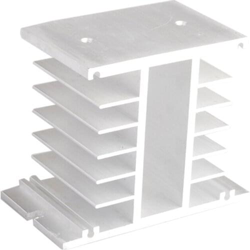 G80 Aluminum Heat Sink Dissipator For 40A Single Phase Solid State Relay SSR 80X55x80mm Heat Dissipation Radiator Newest