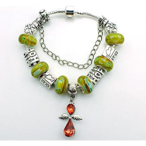 JINGLANG New Arrival Design Luxury Bracelet Multicolor European Ceramic Beads Fits DIY Bracelets Charms For Womens Gifts SL5709