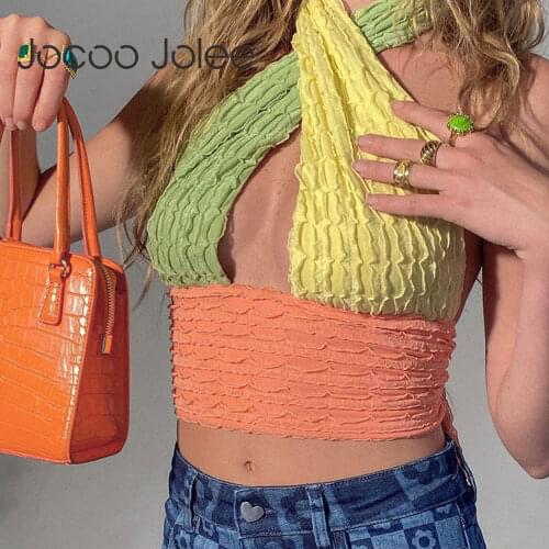 Женские укороченные майки Jocoo Jolee China At AliExpress