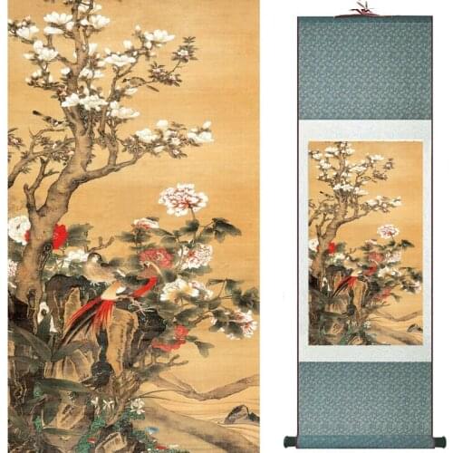 Flowers painting Chinese traditional art painting home decoration paintings20190817031