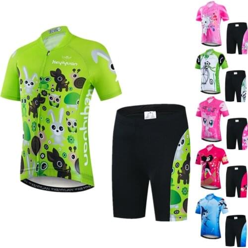 Weimostar Kids Cycling Jersey Set Summer Boys Cycling Clothing Kit Girls Bicycle Clothes Children Bike Jersey Sets Ropa Ciclismo