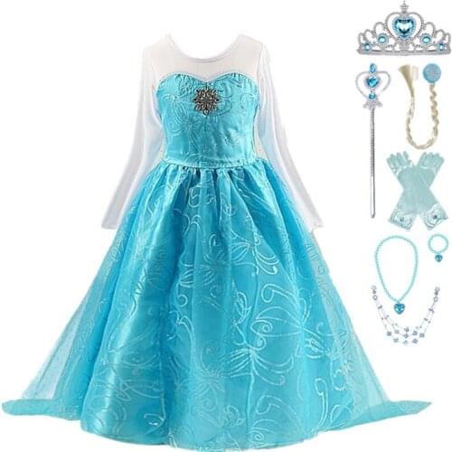 Baby Girl Pricess Chritstmas Halloween Costume Dress for Girl Childen Cosplay Costume Carnival Party Children Dress Up 10