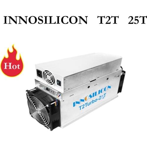 Innosilicon T2T 25T sha256 asic miner T2 Turbo 30Th/s bitcoin BTC Mining machine with psu Better Than Antminer S9 z9 b7