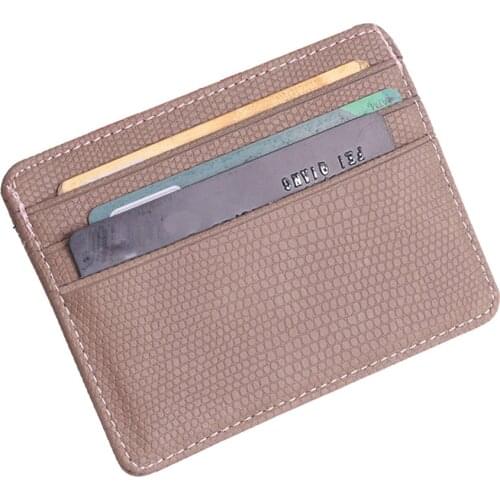 Wallets Fashion Women Lichee Pattern Bank Card Package Coin Bag ID Credit Card Holder Bank Card Package Certificate Purse Cover