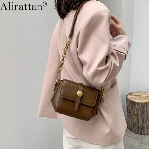 Alirattan New PU Leather Crossbody Bag For Women Fashion Design Shoulder Messenger Travel Bag Luxury Brand Vacation Shopping Bag