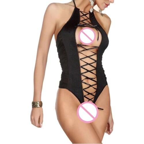 New 2017 Erotic Lingerie Sexy Underwear Lady Women Babydoll Sleepwear Lace Transparent Lingerie Open Crotch Sexy Nighty Dress