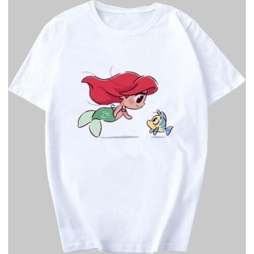2020 New Vogue Harajuku Funny Cartoon T Shirt Women Ullzang Princess Kawaii Cute Graphic Fashion 90s Top Tees Female T-shirts