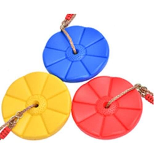 Outdoor Garden Kids Children Disc Rope Tree Swing Disc Swing Seat With High Strength Rope