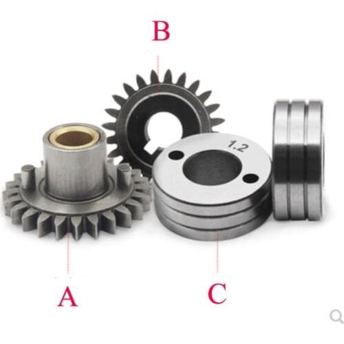 Welding Feeder Roll Groove 0.8mm 1.0mm 1.2mm Size 30x14x12mm For Mig Wire Feeder