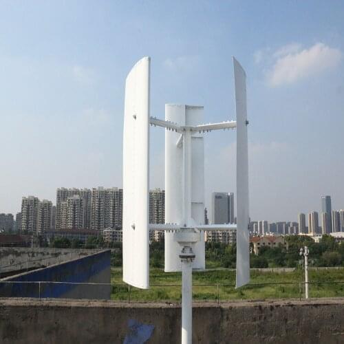 2KW Vertical Wind Turbine 250 RPM Wind Generator 24v 48v 96v 3 Phase 50HZ 3 Blades No Noise Home Use Wind Turbine for Home Use