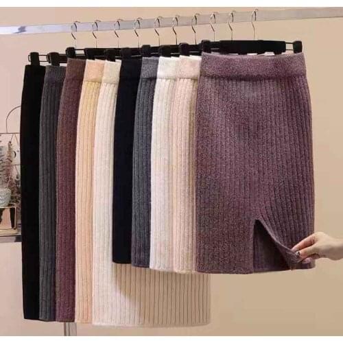 VGVYJLGFV Knitted Pencil Skirts