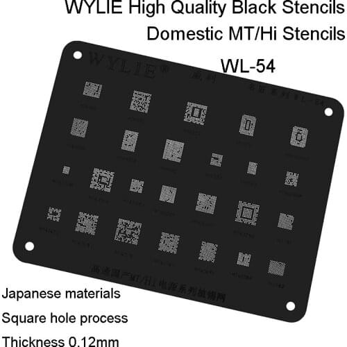 WL-54 HI6361 HI6421 HI6333P MT6165V MT6328V MT6351V HI6555 HI6553 IH6522 MT6339V MT6332P MT6320V IC Chip BGA Reballing Stencil