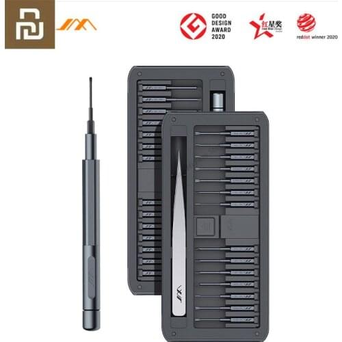 Xiaomi JIMI New 30 IN 1 Multi-purpose Precision Screwdriver Kit Repair Tool DIY Screw Driver Set Tweezers Aluminum Alloy Handle