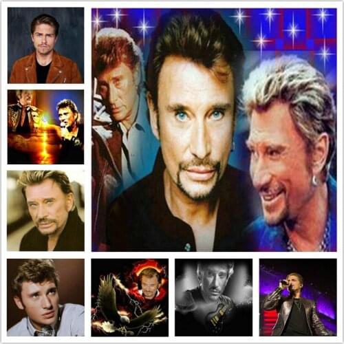 Famous star Johnny Hallyday 5D DIY diamond painting cross stitch diamond embroidery mosaic home decoration handcraft gift WG797