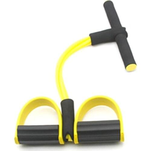 4-Tube Foot Pedal Pull Rope Resistance Yoga Exercise Sit-up Fitness Equipment