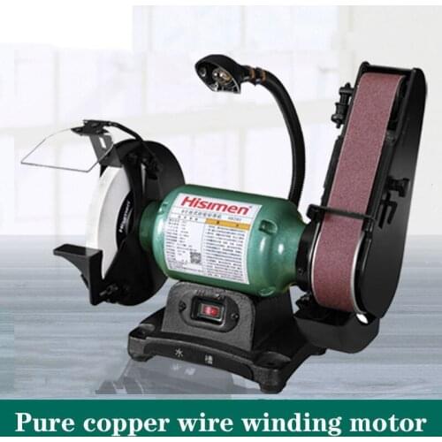 6 inch 8 Inch Table Grinding Wheel Abrasive Belt Polishing Wheel Grinding Belt Machine Woodworking Grinding Machine