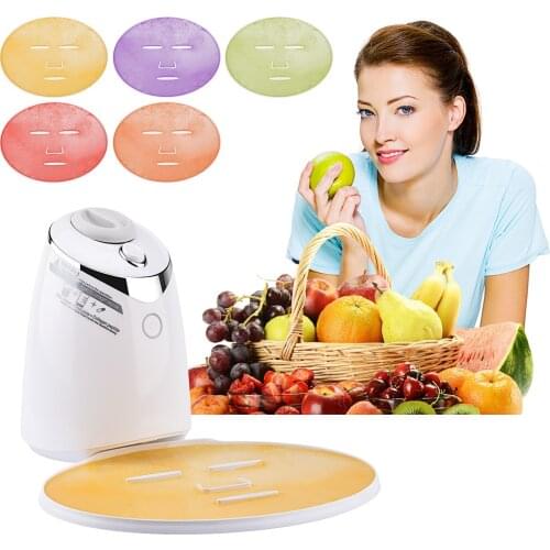 DIY Automatic Face Mask Machine Facial Maker Treatment Fruit Vegetable 32pcs Collagen Home Use Beauty Salon SPA Care Eng Voice