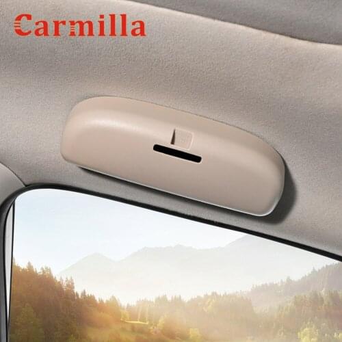 Carmilla Car Glass Glasses Box Sunglasses Holder Case for Toyota Corolla Yaris Vois RAV4 Prado Highlander 2000-2009 Accessories