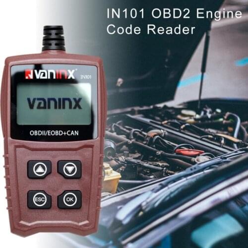 WILDAUTO IN101 OBD2 Scanner OBD Car Diagnostic Auto Diagnostic-Tool Read Clear Fault Error Codes Russian OBD2 Automotive Scanner