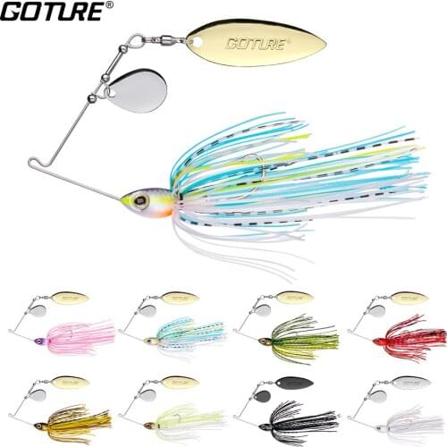 Goture CARINA Series Amazing Quality Fishing Lure Spinner Bait 15g/19g Colorado Willow Blades Spinnerbait 8 color available