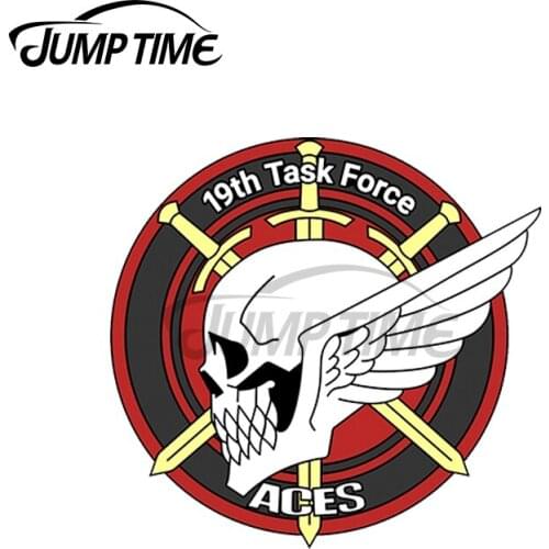 JumpTime 13 x 13cm For Ace Combat 19th Task Force Waterproof Motorcycle Anime Decoration Car Stickers Cartoon Surfboard Decal
