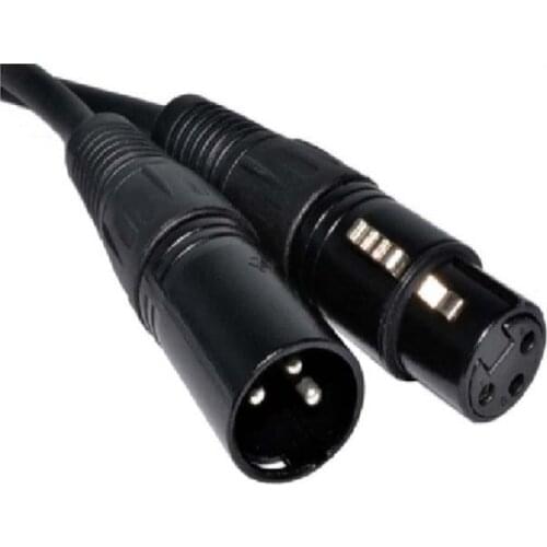 10pcs DMX Cable 1m 2m 5m 10m Meter Length Stage Light Cable Wires with 3 Pin 3pin Signal XLR Male to Female Connection