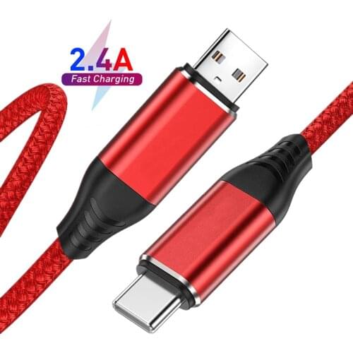 2.4A Fast Charger USB Type C Cable For Samsung S21 A51 USB C Cable Redmi note 10 pro Huawei Xiaomi 11 Fast Charging Phone Charge