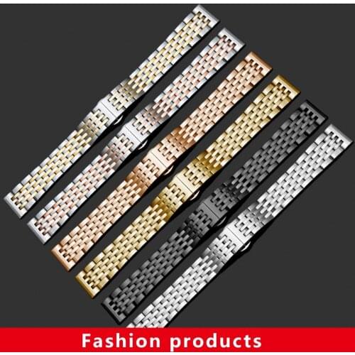 Quality stainless steel watchband 15mm 16mm 18mm metal belt for male and female replace Huawei B2 B3 B5 smart watch strap