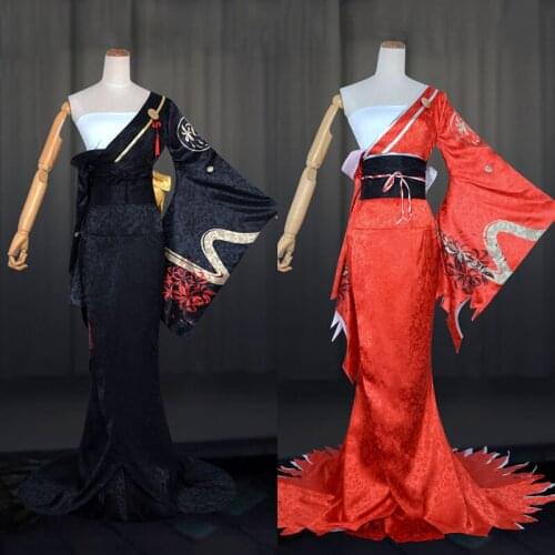 Game Identity V Cosplay costumes Hunter The Geisha Michiko Cosplay Costume Blood Fan Skin Uniforms Suits Clothes Dresses Sets