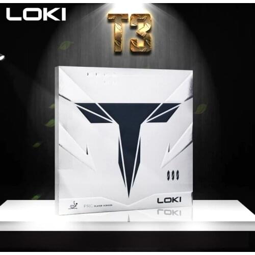 LOKI Thor T3 Table Tennis (PingPong) Rubber MATT Pips-in Table Tennis Racket Blade with Carbon Sponge Red Black Max
