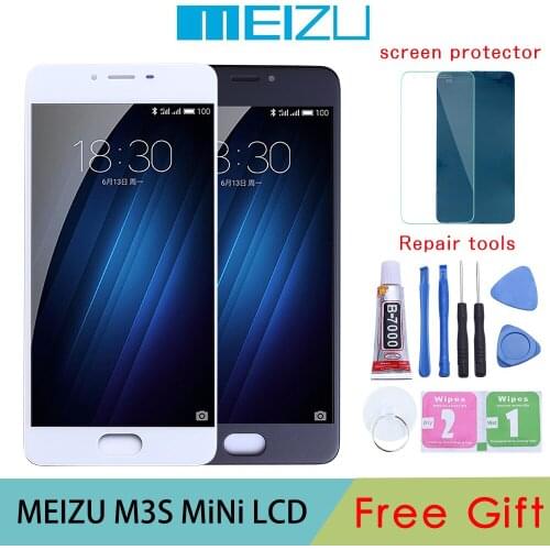 Meizu M3S LCD Display Touch Screen Digitizer Assembly For MEIZU M3S LCD With Frame M3S mini Y685H Y685Q Screen Replacement Parts