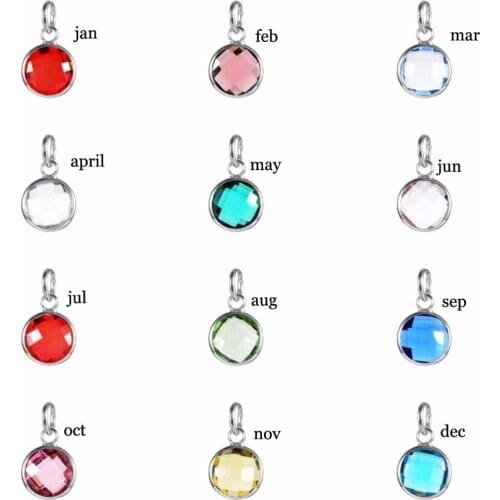 KEORMA Fashion necklace beads for jewelry making personalized Birthday stone pendant charms bracelets for women Original DIY Gif