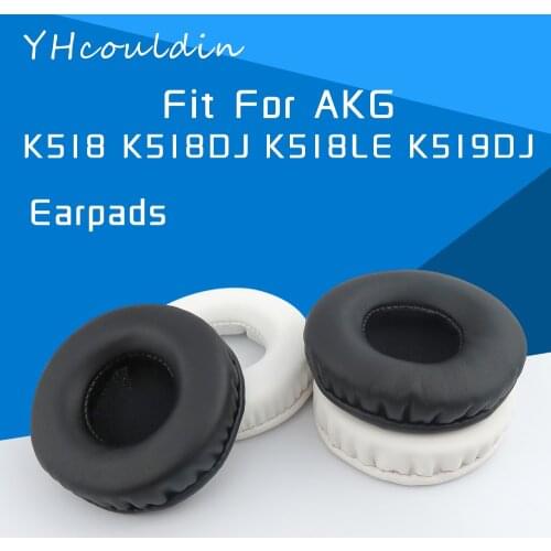 YHcouldin Earpads For AKG K518 K518DJ K518LE K519DJ Headphone Accessaries Replacement Wrinkled Leather