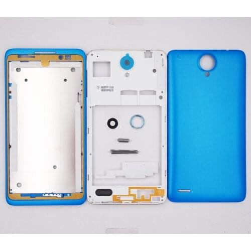 BaanSam New Screen Front Frame Middle Frame Battery Door Back Cover Housing Case For Lenovo S890 With Power Volume Buttons