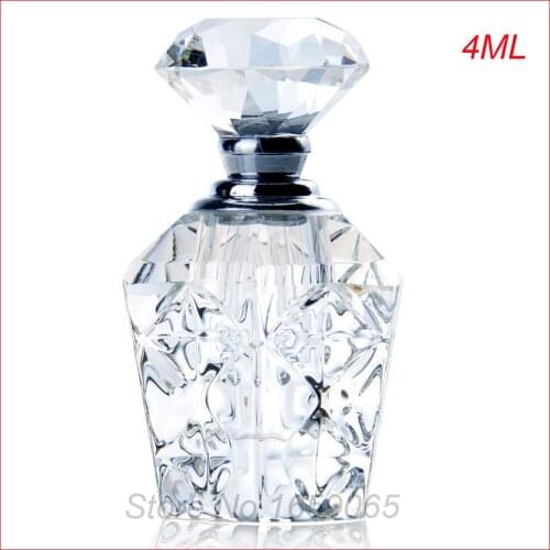 NEW 4ml cosmetics perfume bottle crystal glass essential oil makeup container small Parfum atomizer perfumeros containers