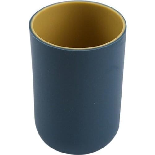 Simple Double Layer Portable Mouth Cup Creative Children Couple Water Cup Thickening Tooth Brush Cup