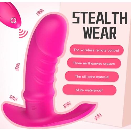 Remote Control Invisible Strapon Double Vibrator Sex Toys for Woman Adults Clitoris Vagina Vibrators for Women Masturbator Shop