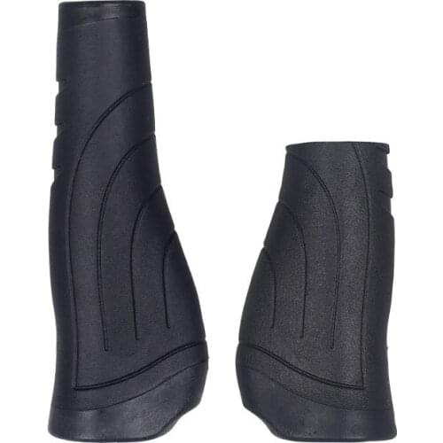 MTB Mountain Bike Grips Bicycle Grips Handlebar Lockable Rubber Bar End 130mm+95mm Length Bicycle Accessories