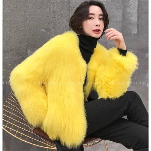 2021 Autumn Winter Women Fur Coat Imitation Rabbit Fur Short Luxury Short Fur Coat Thickening Fashion Casual Coat