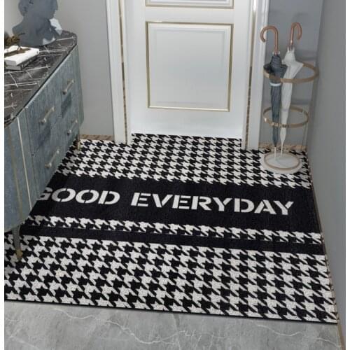 Modern Luxury Entrance Door Mats PVC Silk Loop Floor Mats Carpet Kitchen Mat Bath Mat Indoor Can Be Cut Custom Hallway Door Mats