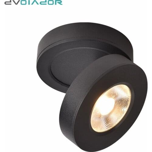 Led Downlight Indoor Ceiling Led Lamp Surface Mounted Downlight Track Rail Spot Lamp 3W 5W 7W Foldable and Rotatable Lighting